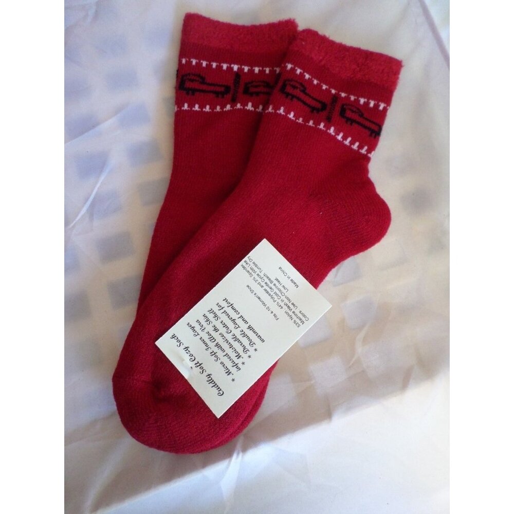 1 Pair Cozy Double Layer Aloe Infused Women Crew Cuddly Comfy Soft Sock 4-10